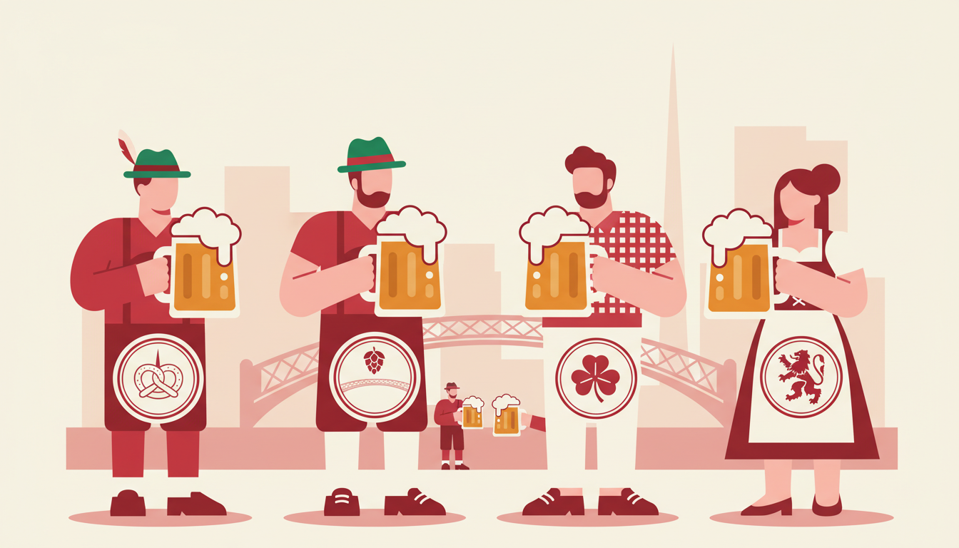 Oktoberfest Dublin Bierdeckel: Bedruckte Untersetzer für dein Event